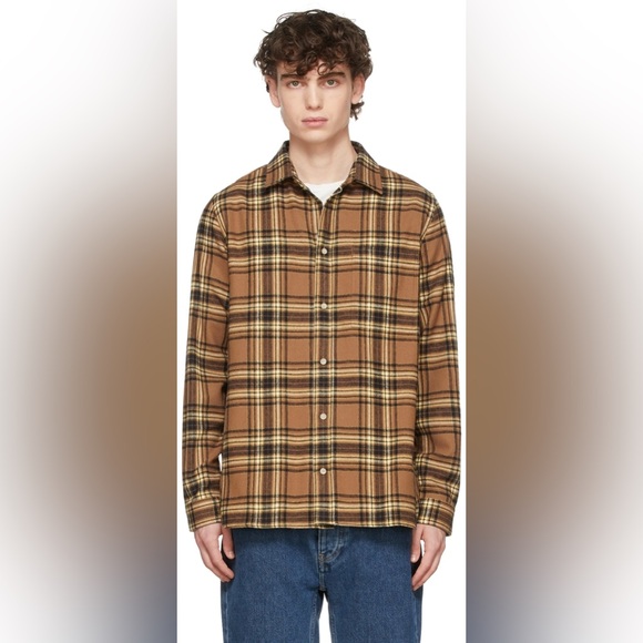 WON HUNDRED Tan Rex Flannel Shirt - Picture 6 of 7